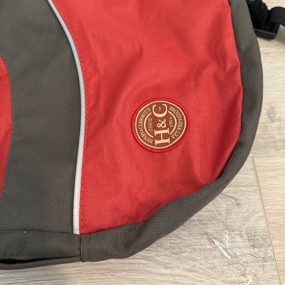 Henry and Clemmies Dog Backpack Red Size Large Snap Zipper Hiking Outdoors - Picture 2 of 9